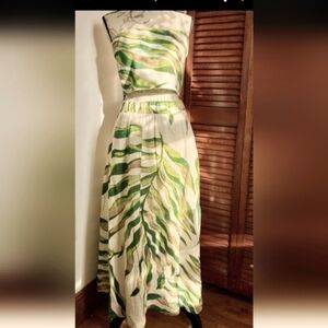 Mag By Magaschino Linen Skirt And Tube Top Set NWT Small Top Medium Skirt